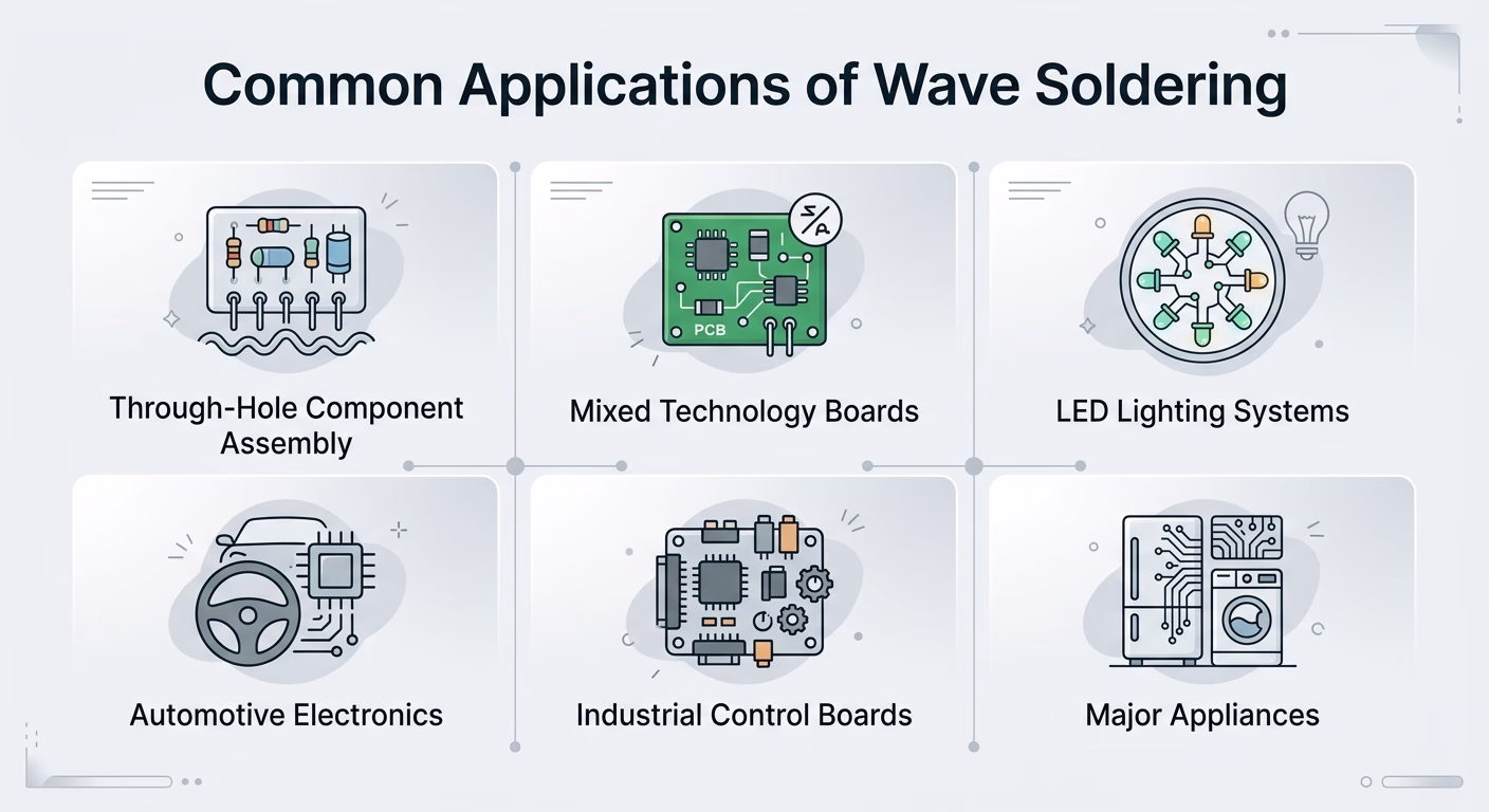 Common Applications of Wave Soldering