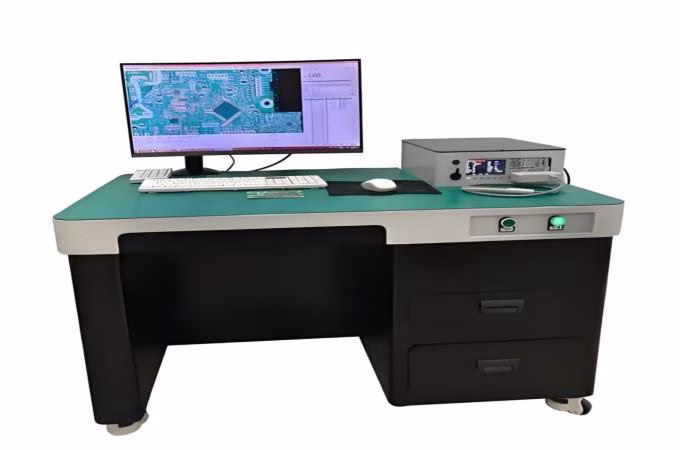 FAI inspection workstation with PCBA layout analysis